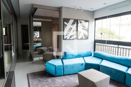 Sala de apartamento para alugar com 2 quartos, 50m² em Chácara Inglesa, São Paulo