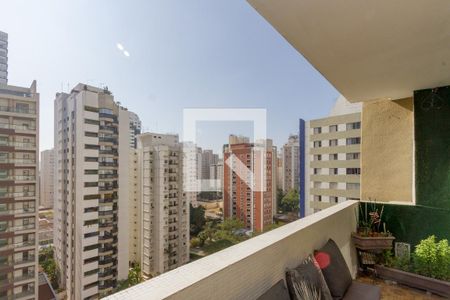 Varanda da Sala de apartamento à venda com 4 quartos, 210m² em Brooklin, São Paulo