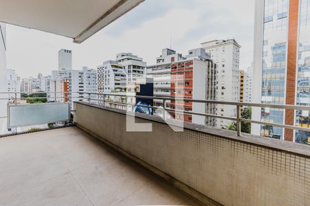 Varanda da Sala de apartamento para alugar com 2 quartos, 230m² em Cerqueira César, São Paulo