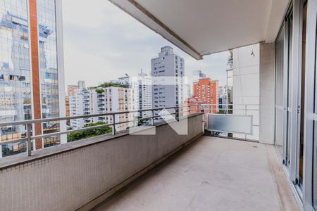 Varanda da Sala de apartamento para alugar com 2 quartos, 230m² em Cerqueira César, São Paulo