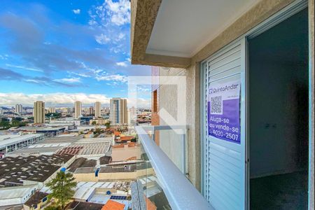 Apartamento à venda com 58m², 2 quartos e 1 vagaPlaca instalada na Varanda