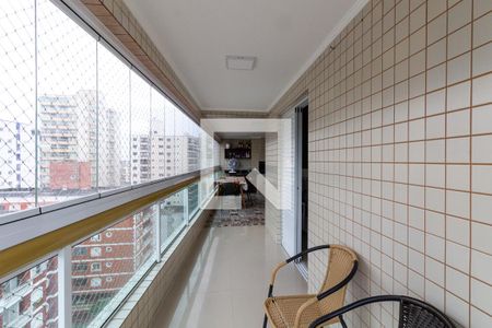 Varanda de apartamento para alugar com 3 quartos, 117m² em Vila Tupi, Praia Grande
