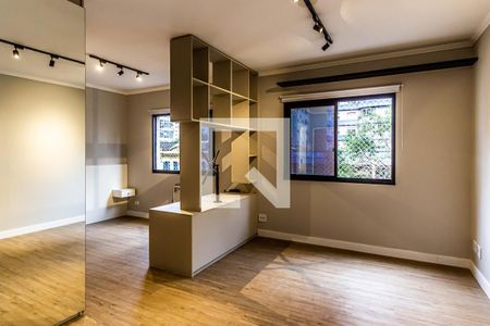 Sala de apartamento para alugar com 1 quarto, 32m² em Higienópolis, São Paulo