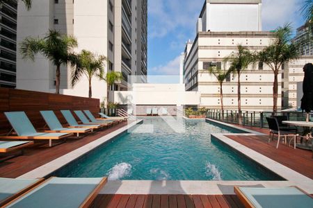 Studio para alugar com 24m², 1 quarto e sem vagaPiscina