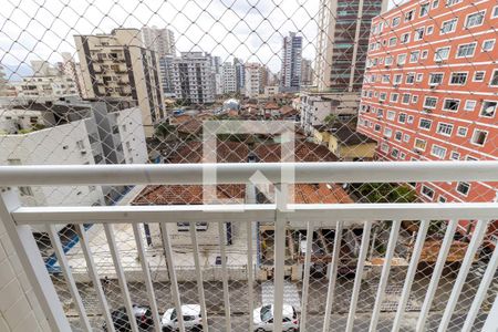 Detalhe da varanda de apartamento para alugar com 2 quartos, 54m² em Vila Assuncao, Praia Grande