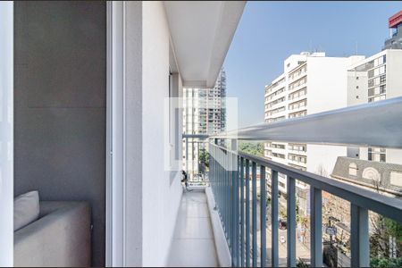 Studio à venda com 31m², 1 quarto e sem vagaVaranda