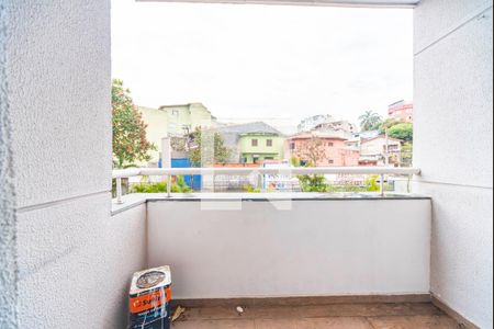 Varanda da Sala de apartamento à venda com 2 quartos, 54m² em Vila Humaitá, Santo André