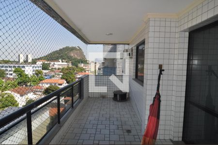 Varanda da Sala de apartamento à venda com 5 quartos, 224m² em Freguesia de Jacarepaguá, Rio de Janeiro