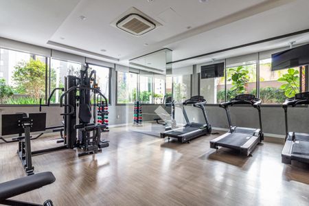 Studio para alugar com 33m², 1 quarto e sem vaga Studio para alugar com 33m², 1 quarto e sem vagaAcademia