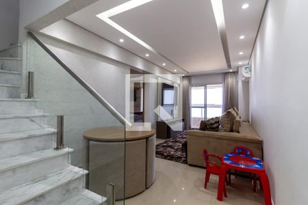 Sala 1 de apartamento para alugar com 3 quartos, 192m² em Aviação, Praia Grande