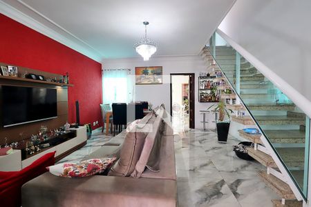 Sala de casa para alugar com 3 quartos, 142m² em Parque Erasmo Assunção, Santo André