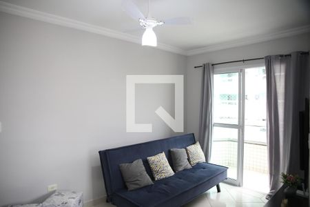 Sala de apartamento para alugar com 2 quartos, 70m² em Caiçara, Praia Grande