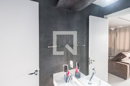 Apartamento à venda com 54m², 1 quarto e 2 vagasDetalhe banheiro