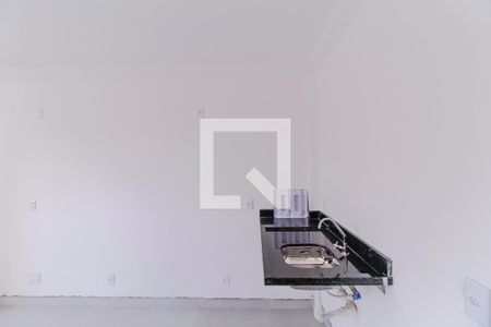 Cozinha de kitnet/studio à venda com 1 quarto, 27m² em Vila Cleonice, São Paulo
