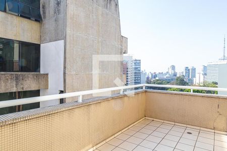Varanda da Sala de apartamento para alugar com 2 quartos, 99m² em Bela Vista, São Paulo