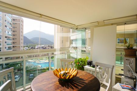 Varanda da Sala de apartamento à venda com 2 quartos, 80m² em Barra da Tijuca, Rio de Janeiro
