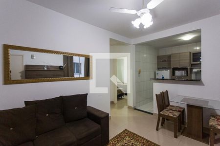 Sala de apartamento para alugar com 2 quartos, 44m² em Gávea, Uberlândia