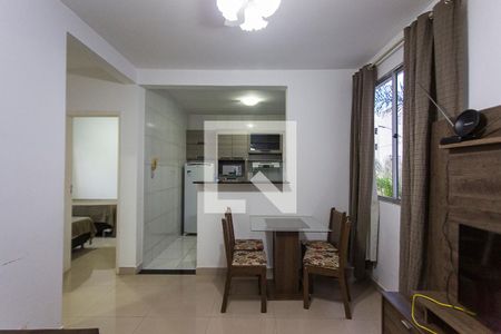 Sala de apartamento para alugar com 2 quartos, 44m² em Gávea, Uberlândia