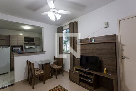 Sala de apartamento para alugar com 2 quartos, 44m² em Gávea, Uberlândia