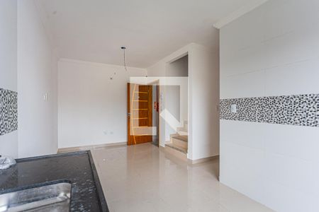 Sala e Cozinha de apartamento à venda com 2 quartos, 94m² em Vila Guarará, Santo André