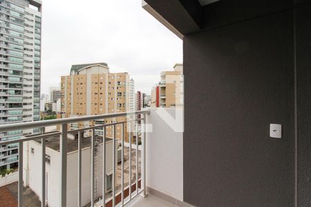 Varanda de apartamento à venda com 1 quarto, 26m² em Vila Nova Conceição, São Paulo