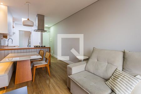 Sala de apartamento para alugar com 2 quartos, 54m² em Vila Humaitá, Santo André