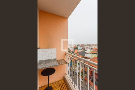 Varanda da Sala de apartamento para alugar com 2 quartos, 54m² em Vila Humaitá, Santo André