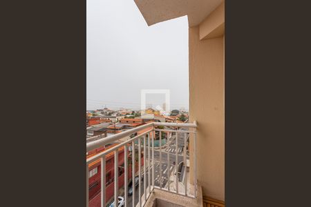 Varanda da Sala de apartamento para alugar com 2 quartos, 54m² em Vila Humaitá, Santo André