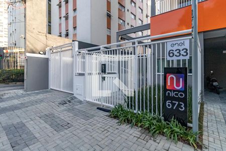 Studio para alugar com 31m², 1 quarto e sem vagaFachada e portaria