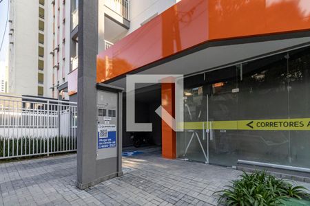 Studio para alugar com 31m², 1 quarto e sem vagaFachada e portaria