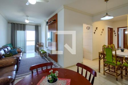 Sala de apartamento para alugar com 2 quartos, 70m² em Caiçara, Praia Grande