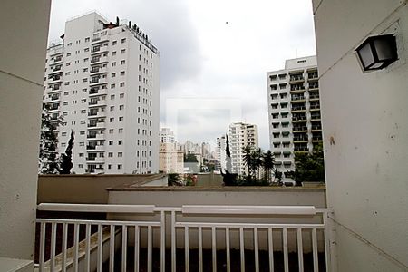 Varanda da Sala de apartamento à venda com 1 quarto, 50m² em Vila Andrade, São Paulo