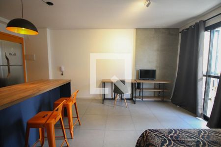 quarto / cozinha de kitnet/studio para alugar com 1 quarto, 33m² em Santana, São Paulo