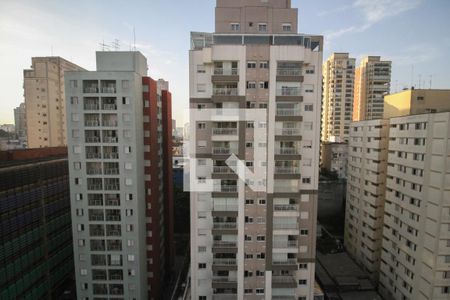 vista varanda quarto / cozinha de kitnet/studio para alugar com 1 quarto, 33m² em Santana, São Paulo