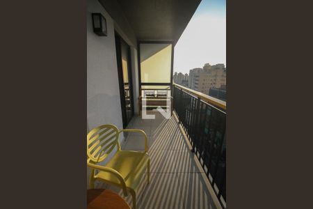 varanda quarto / cozinha de kitnet/studio para alugar com 1 quarto, 33m² em Santana, São Paulo