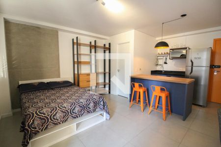 quarto / cozinha de kitnet/studio para alugar com 1 quarto, 33m² em Santana, São Paulo