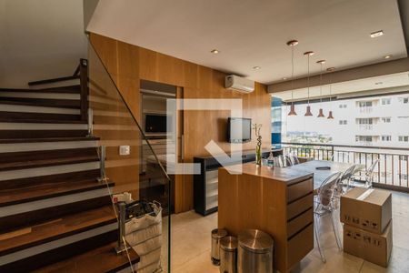Sala/Cozinha de apartamento à venda com 1 quarto, 76m² em Melville Empresarial Ii, Barueri