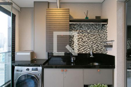 Área de Serviço - Máquina de Lavar e Secar de apartamento à venda com 1 quarto, 38m² em Aclimação, São Paulo