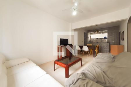 Sala de Estar de apartamento para alugar com 2 quartos, 62m² em Vila Alzira, Guarujá