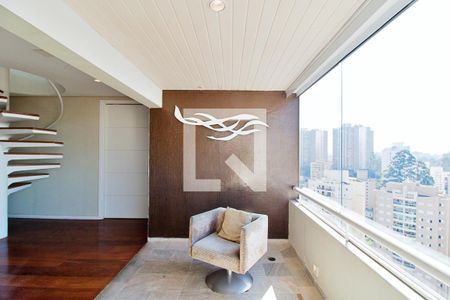 Varanda da Sala de apartamento à venda com 3 quartos, 366m² em Vila Andrade, São Paulo