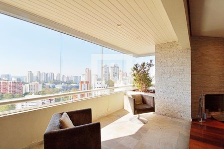 Varanda da Sala de apartamento à venda com 3 quartos, 366m² em Vila Andrade, São Paulo