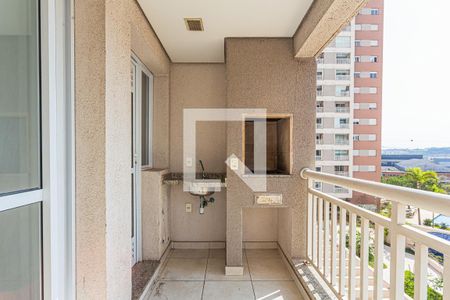Varanda da Sala de apartamento para alugar com 2 quartos, 58m² em Vila Homero Thon, Santo André