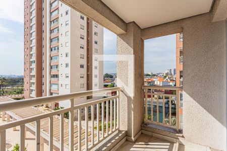 Varanda da Sala de apartamento para alugar com 2 quartos, 58m² em Vila Homero Thon, Santo André