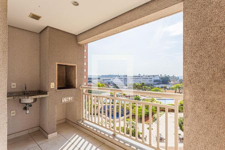 Varanda da Sala de apartamento para alugar com 2 quartos, 58m² em Vila Homero Thon, Santo André