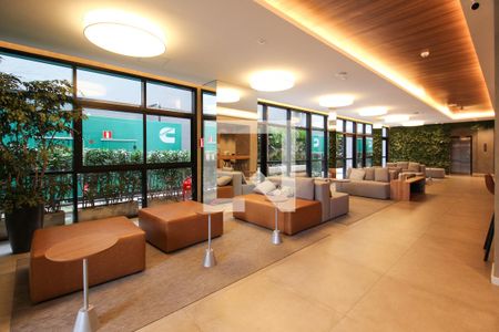 Apartamento para alugar com 25m², 1 quarto e sem vaga Apartamento para alugar com 25m², 1 quarto e sem vagaHall e Espaço Gourmet