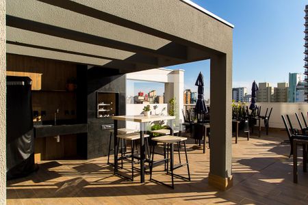 Studio para alugar com 26m², 1 quarto e sem vagaChurrasqueira