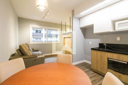Sala/Cozinha de apartamento para alugar com 1 quarto, 38m² em Marechal Rondon, Canoas