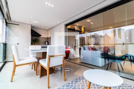 Varanda Gourmet de apartamento para alugar com 3 quartos, 110m² em Chácara Inglesa, São Paulo
