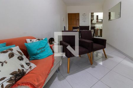 Detalhe da sala de apartamento para alugar com 2 quartos, 76m² em Vila Caiçara, Praia Grande