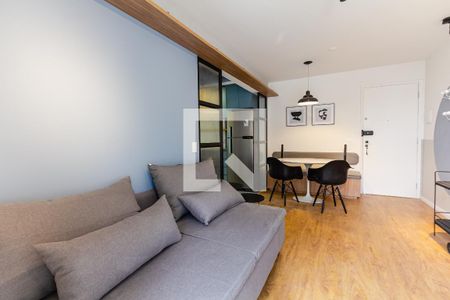 Sala de apartamento para alugar com 1 quarto, 45m² em Itaim Bibi, São Paulo